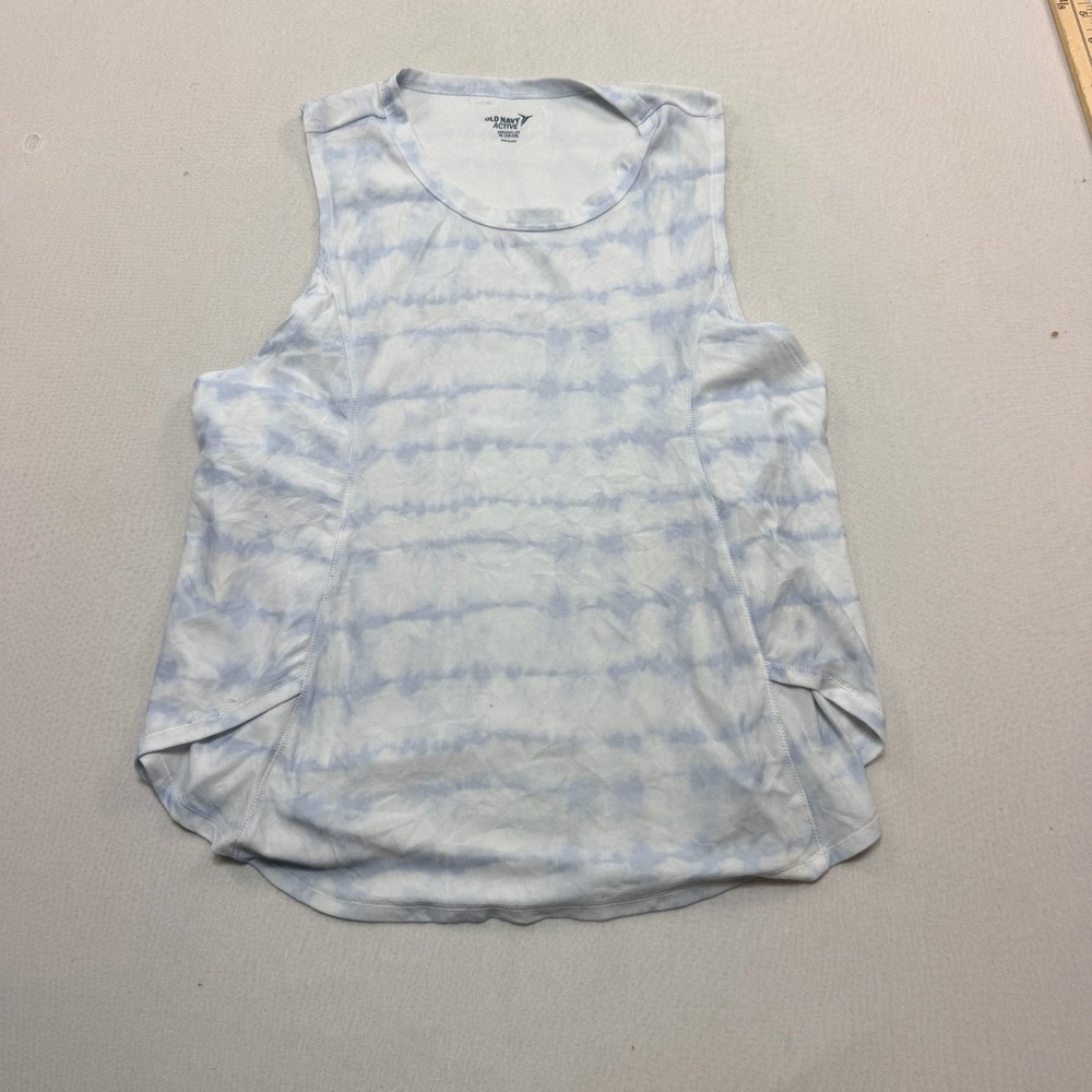 Old Navy Tank Top Kids Extra Large Blue Excellent Tie Dye Breathe On Active